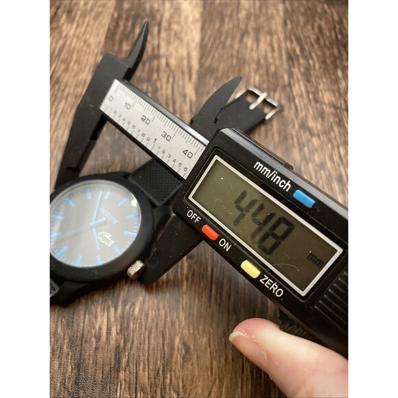 LACOSTE Gent's Wristwatch LC.79.1.47.2788 Working Black And Blue - Picture 11 of 13